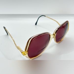 Vintage Berdel Sferoflex Gold Oval Sunglasses Frames Only